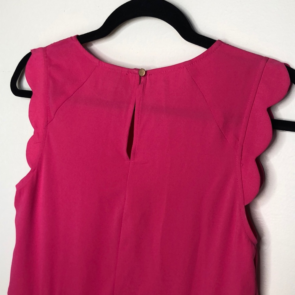 A New Day pink scalloped A-line keyhole dress - Picture 5 of 8